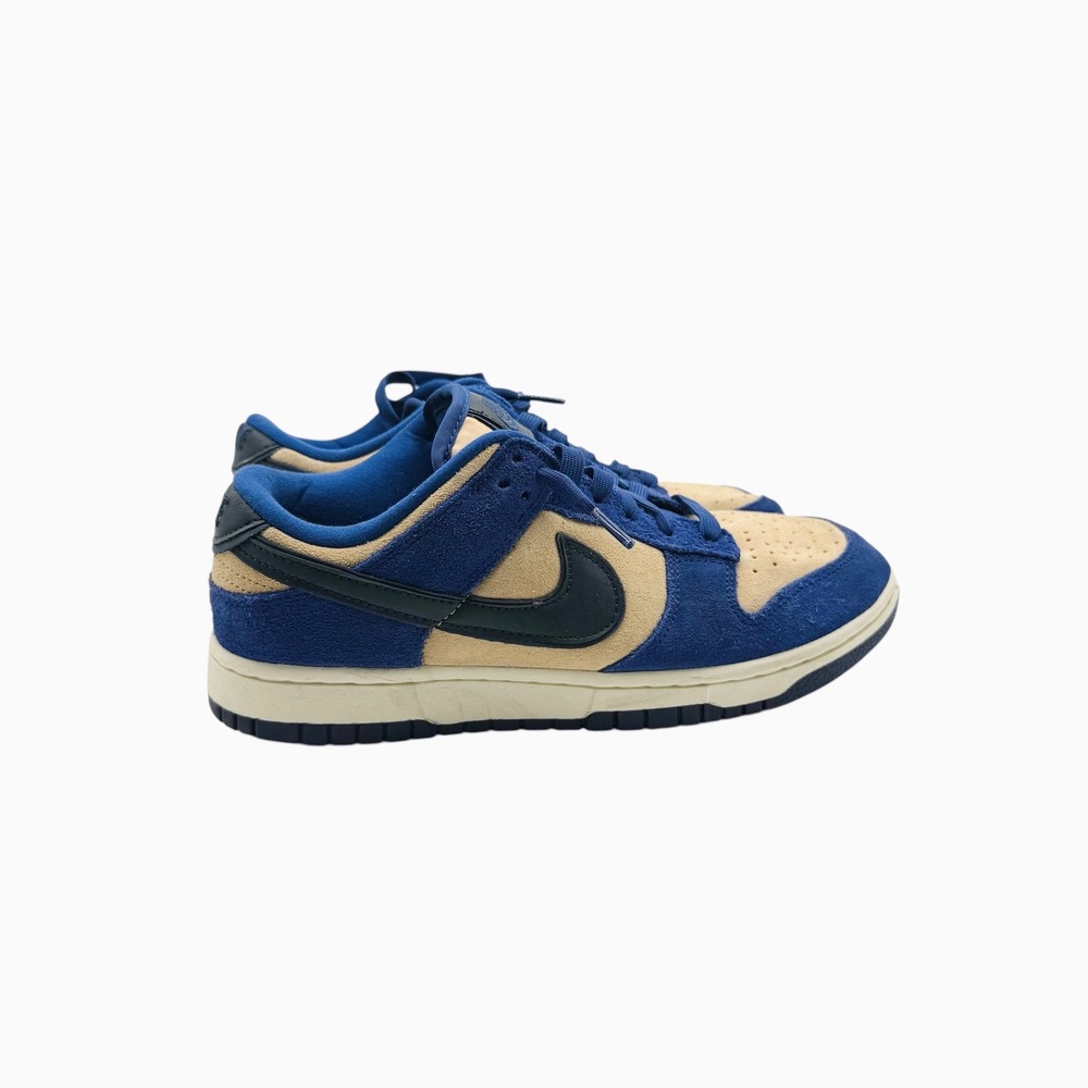 Nike Dunk Low Retro Premium‎ Sneakers Navy Blue Tan Suede DV7411-400